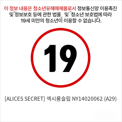 [ALICES SECRET] 섹시롱슬립 NY14020062 (A29)